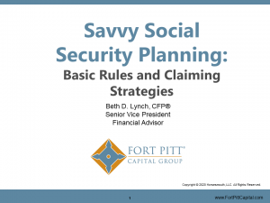 Savvy Social Security Planning