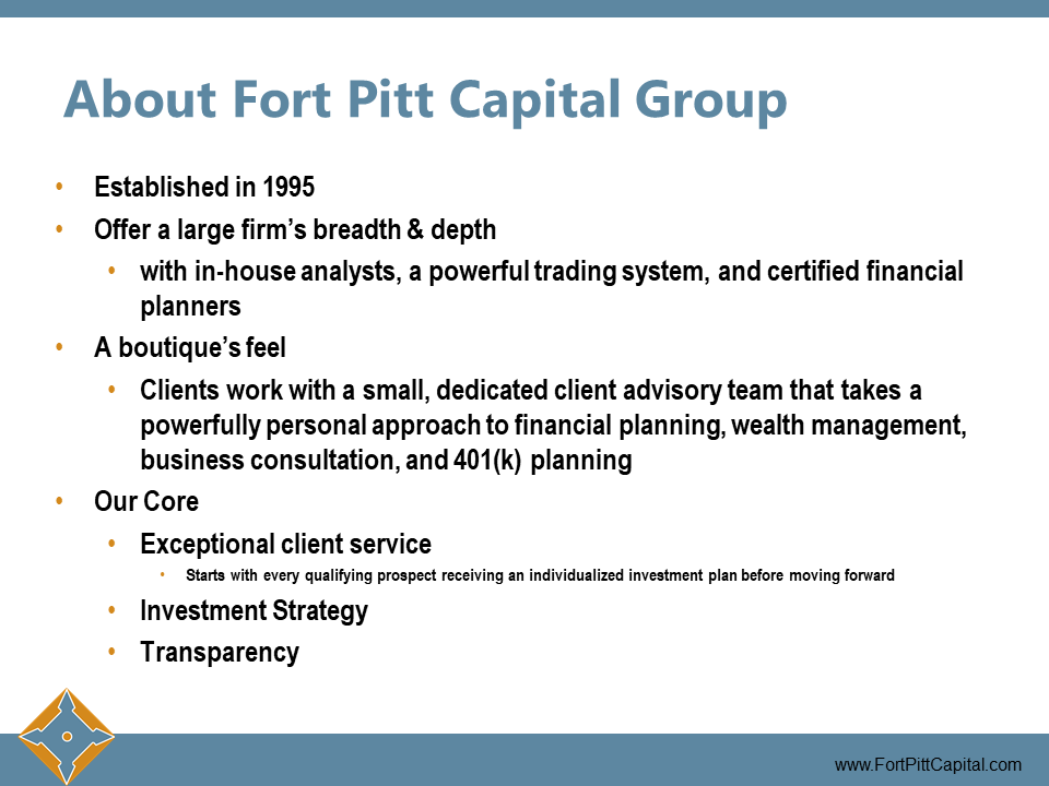 About Fort Pitt Capital Group