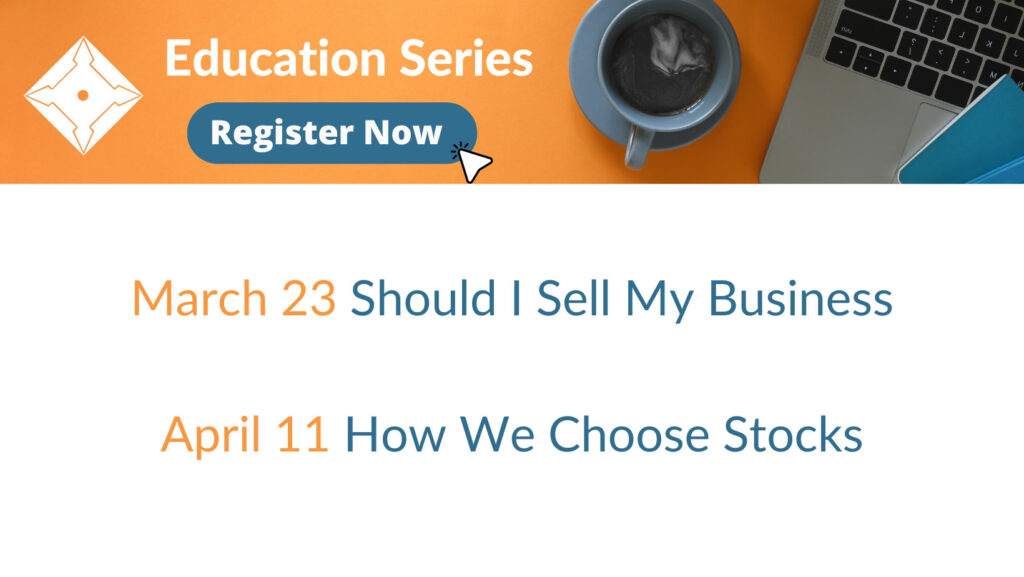 March and April Webinars