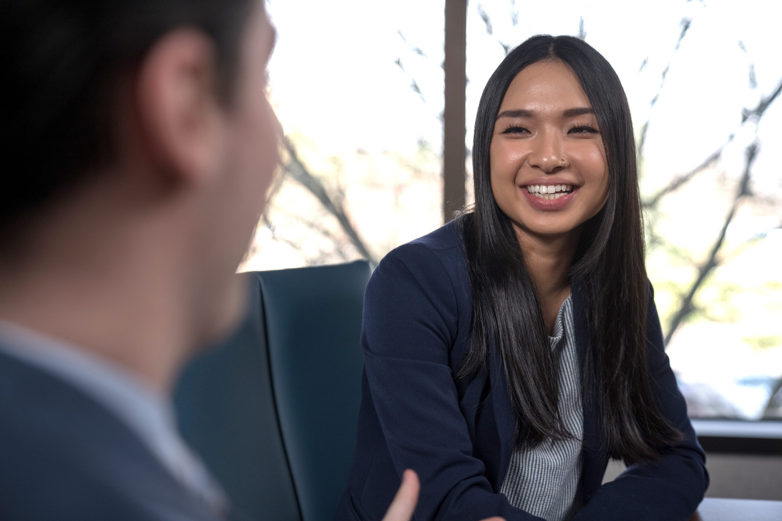 Female advisor in a meeting
